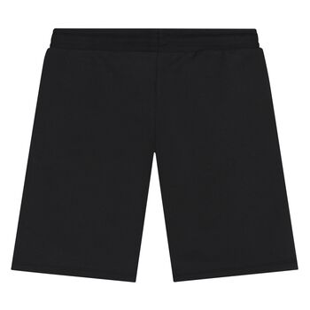 Younger Boys Black Logo Shorts
