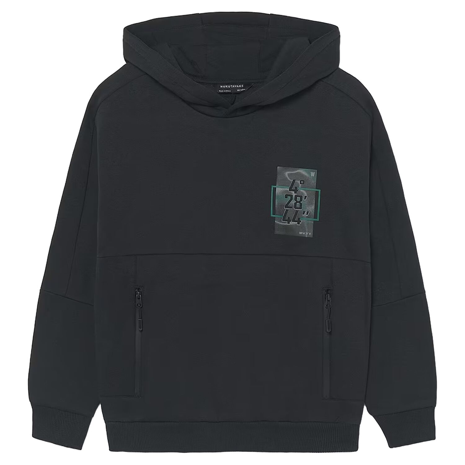 Boys Grey Hooded Top, 2, hi-res