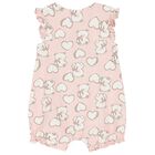 Baby Girls Pink & White Rompers ( 3-Pack ) , 1, hi-res