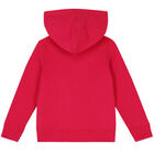 Girls Pink Logo Zip Up Top, 1, hi-res