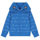Boys Blue Yeti Hooded Zip Up Top, 1, hi-res