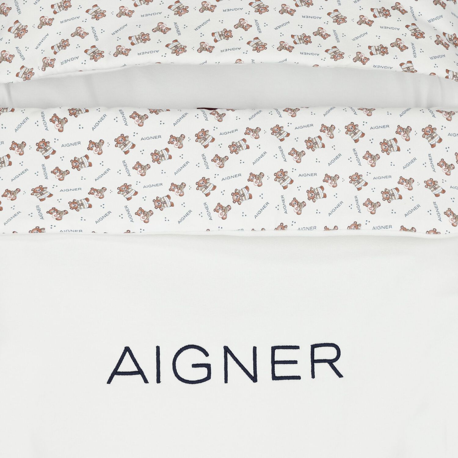 White Teddy Bear Logo Baby Nest, 3, hi-res