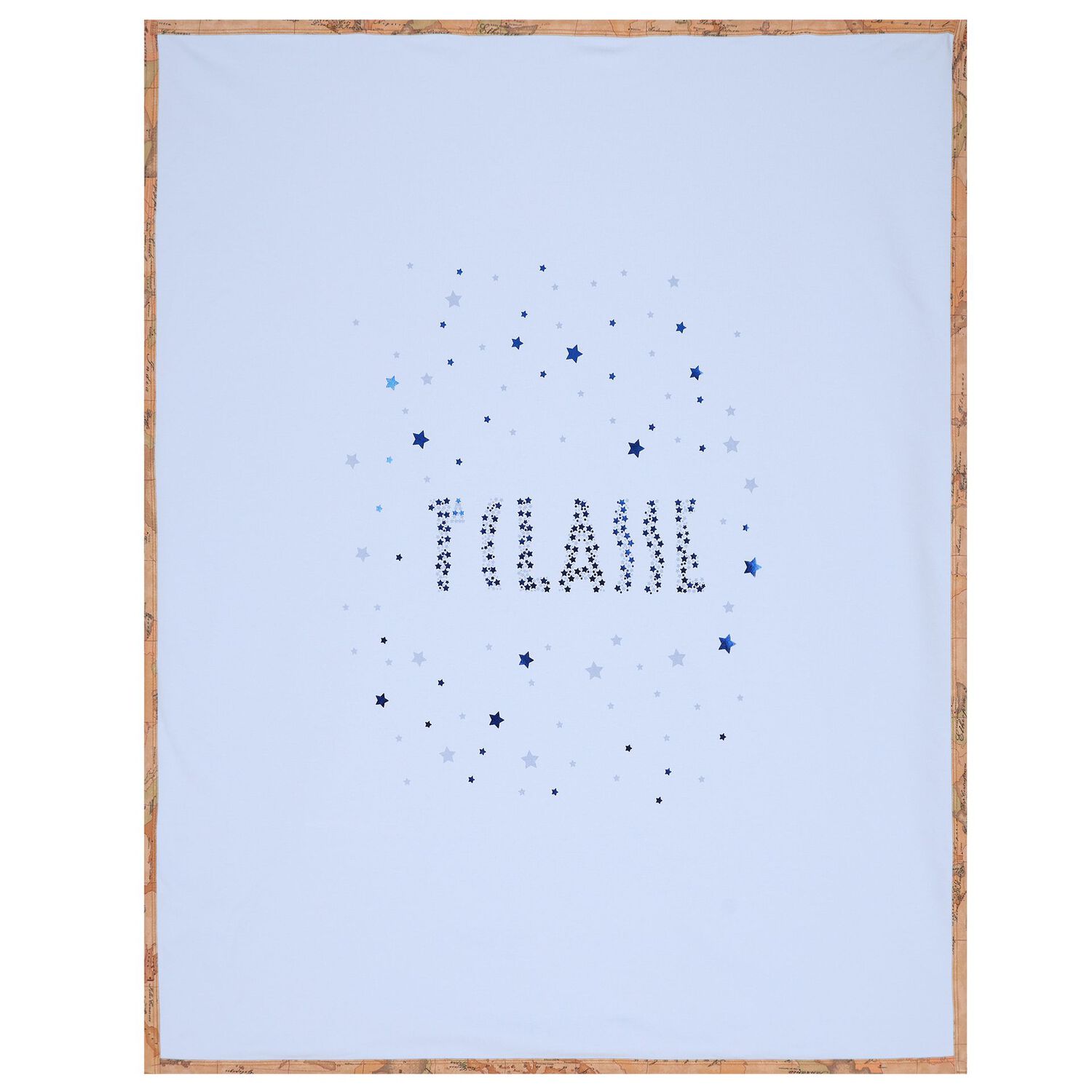 Baby Boys Blue & Beige Geo Map Babygrow Gift Set, 1, hi-res