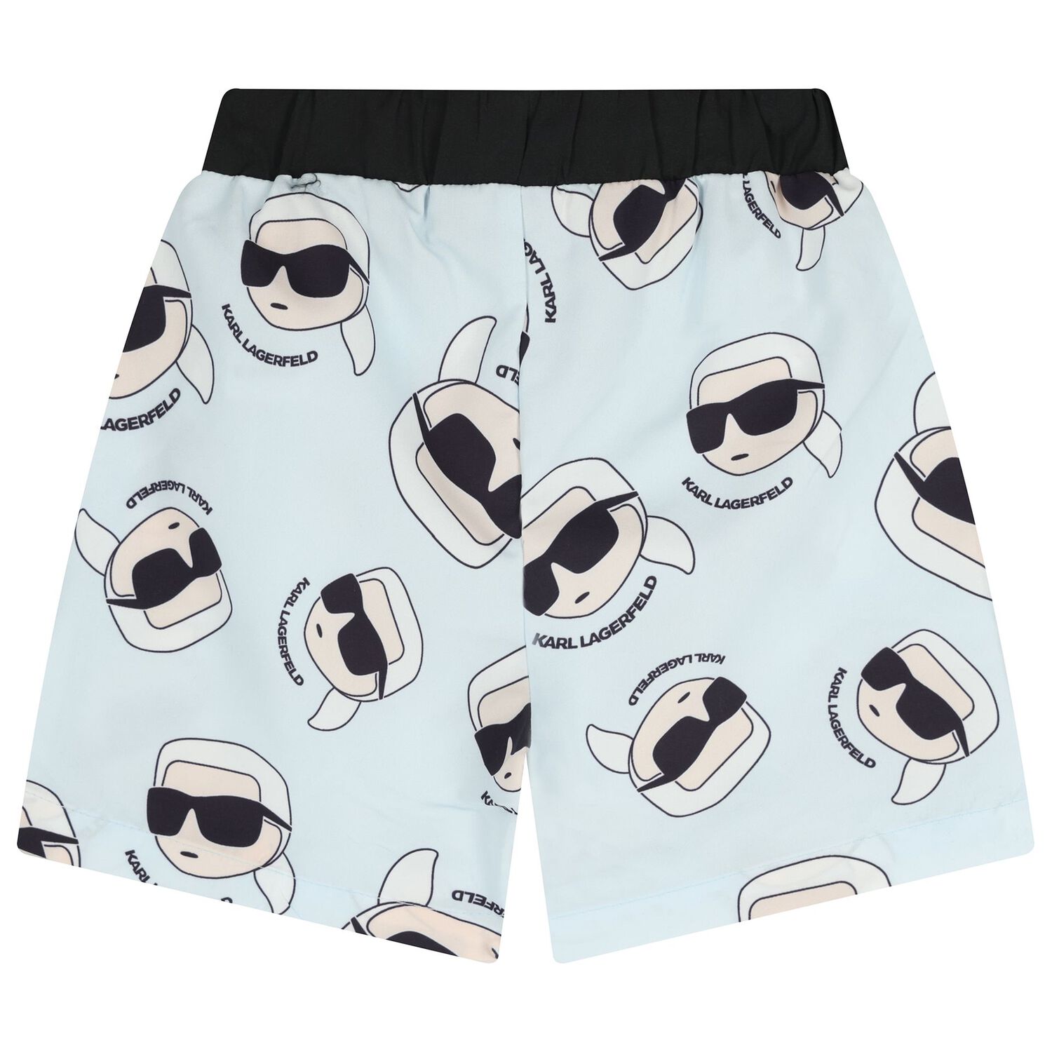Boys White & Blue Ikonik Swim Shorts Set, 1, hi-res
