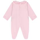Baby Girls Pink & Gold Logo Babygrow Gift Set, 1, hi-res