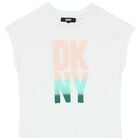 Girls White Logo T-Shirt, 1, hi-res