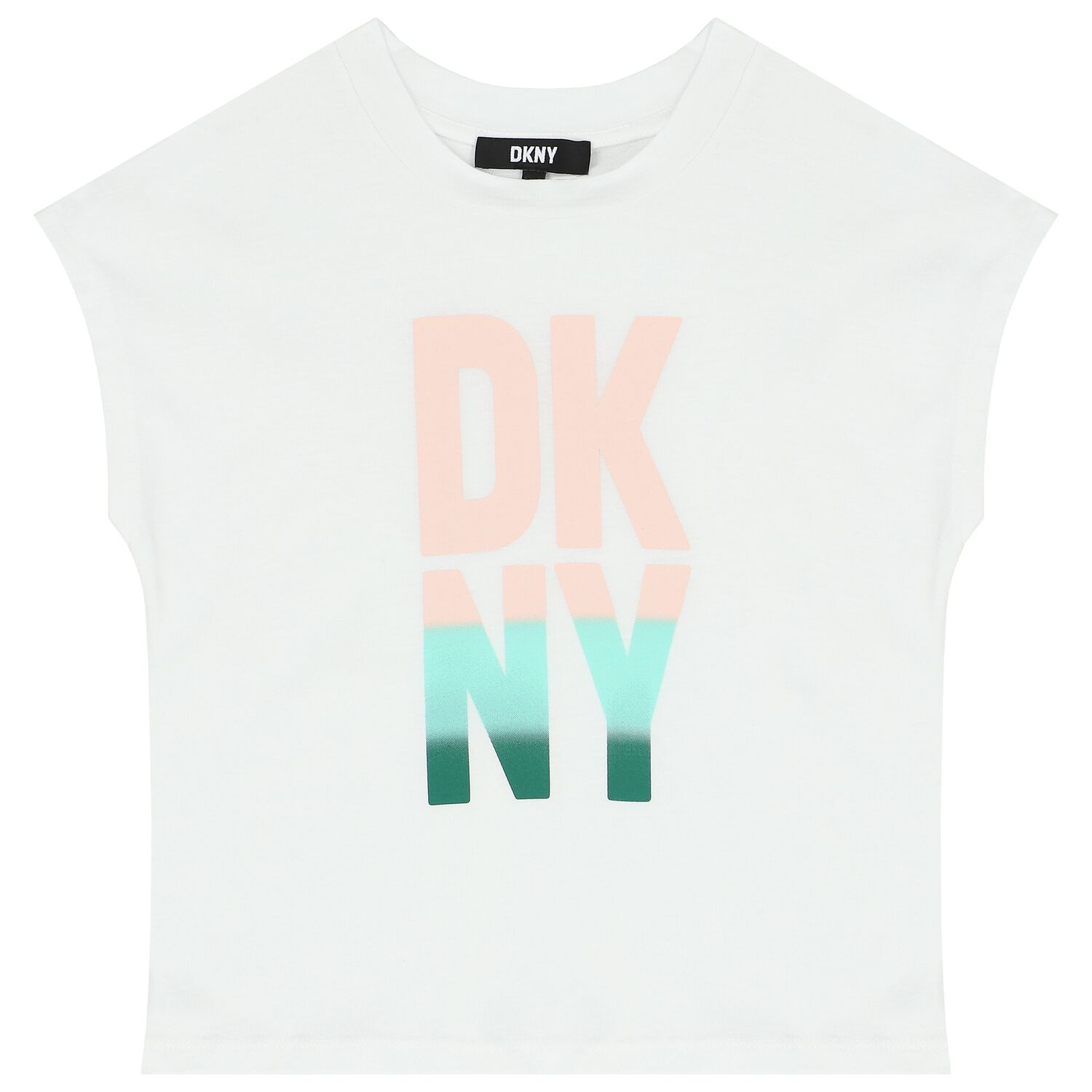 Girls White Logo T-Shirt, 1, hi-res