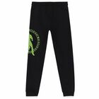 Boys Black Logo Joggers, 1, hi-res