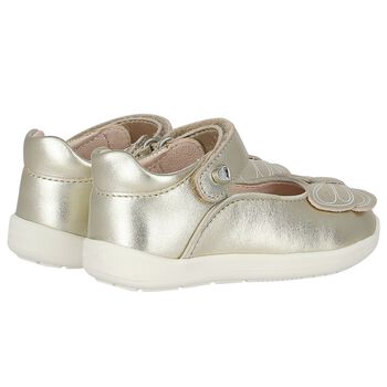 Baby Girls Gold Pre Walker Shoes