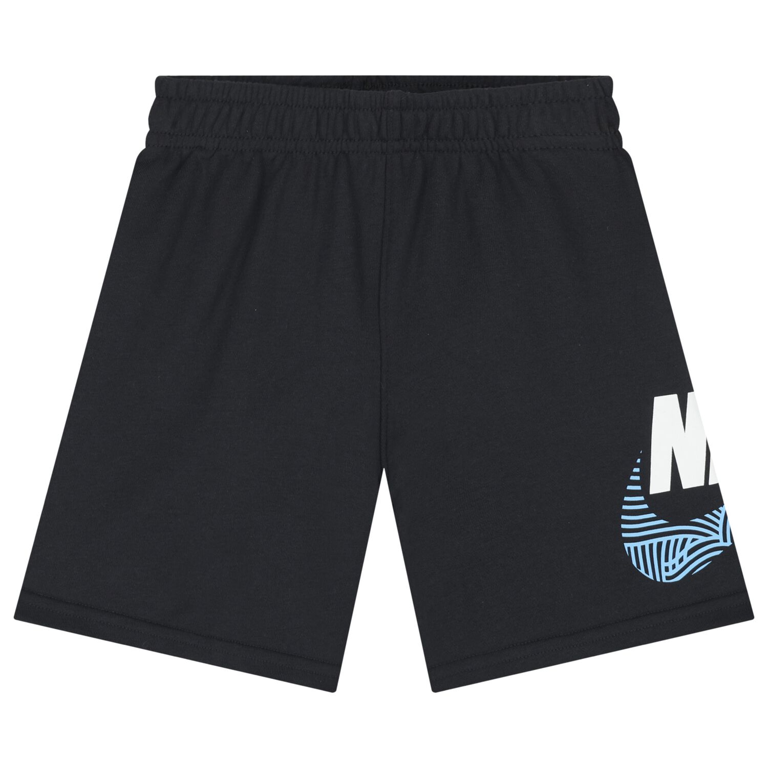 Boys Navy Blue Logo Shorts, 1, hi-res