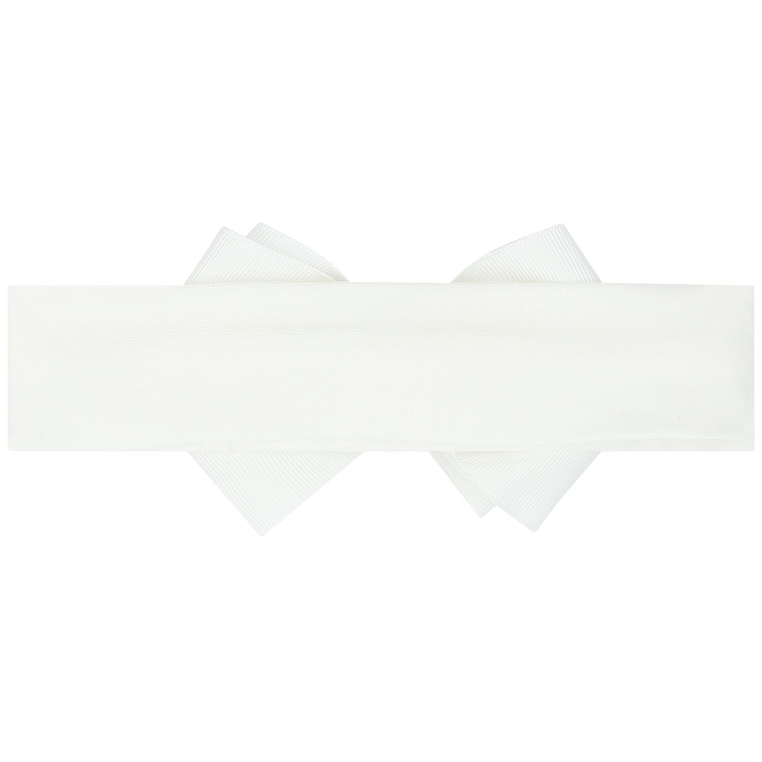 Baby Girls White Bow Headband, 3, hi-res
