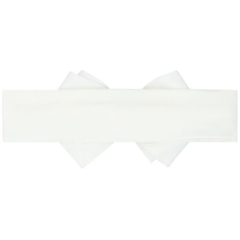 Baby Girls White Bow Headband