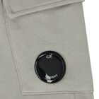 Boys Grey Logo Shorts, 1, hi-res