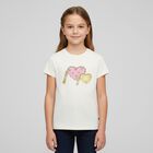 Girls Ivory Heart Bag T-Shirt, 1, hi-res