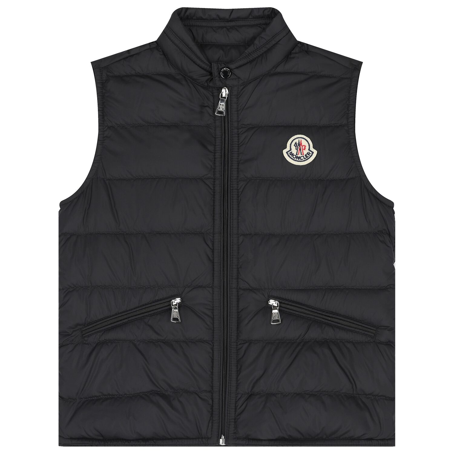 Boys Black Puffer Gilet, 1, hi-res image number null