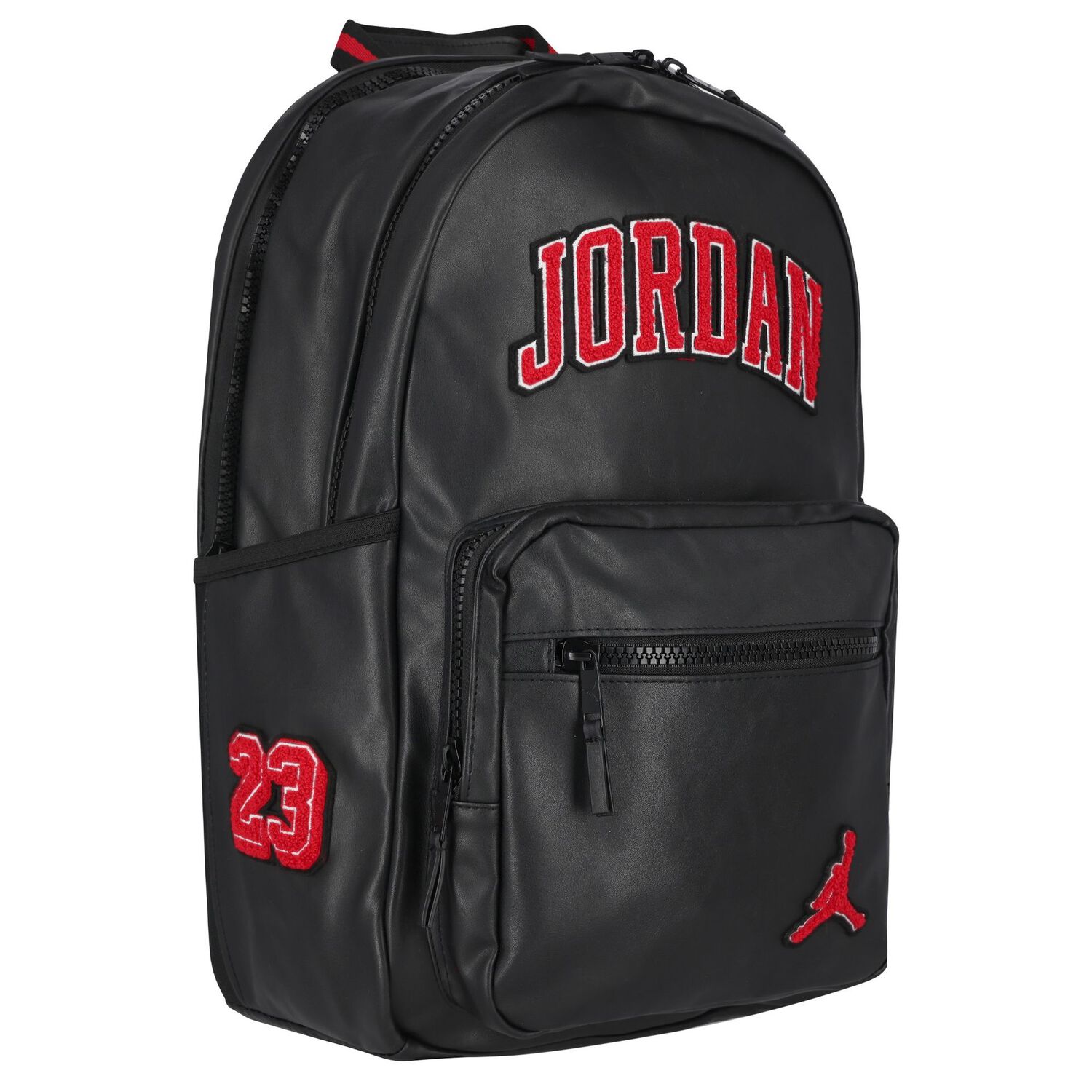 Black Jordan Logo Varsity Backpack, 1, hi-res