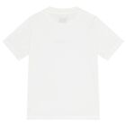 Boys White Logo T-Shirt, 1, hi-res