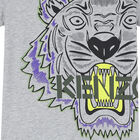 Boys Grey Tiger Logo T-Shirt, 1, hi-res