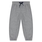 Younger Boys Grey, Yellow & Navy Blue Tracksuit Set ( 3 Piece ), 1, hi-res