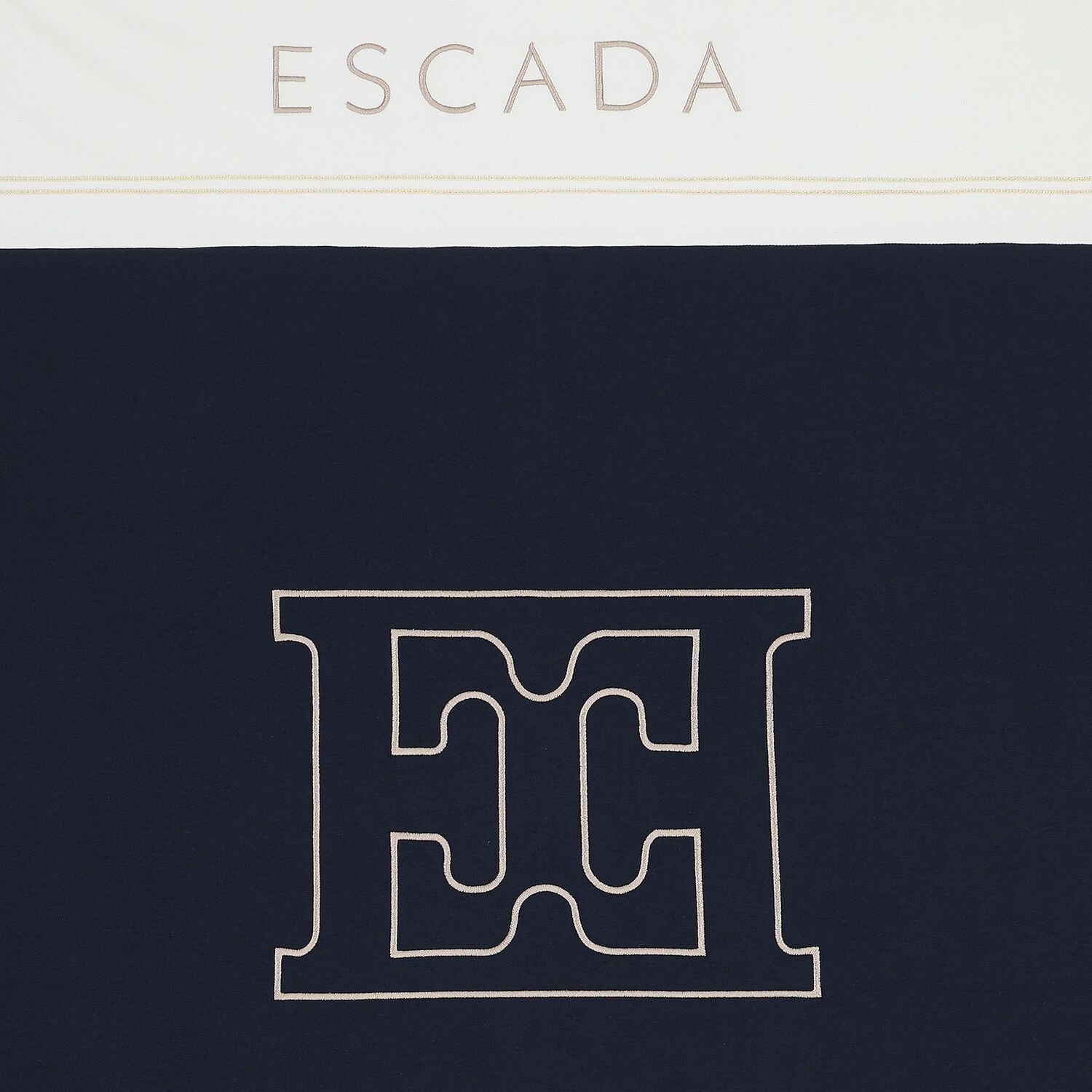 Baby Boys White & Navy Blue Logo Blanket, 1, hi-res