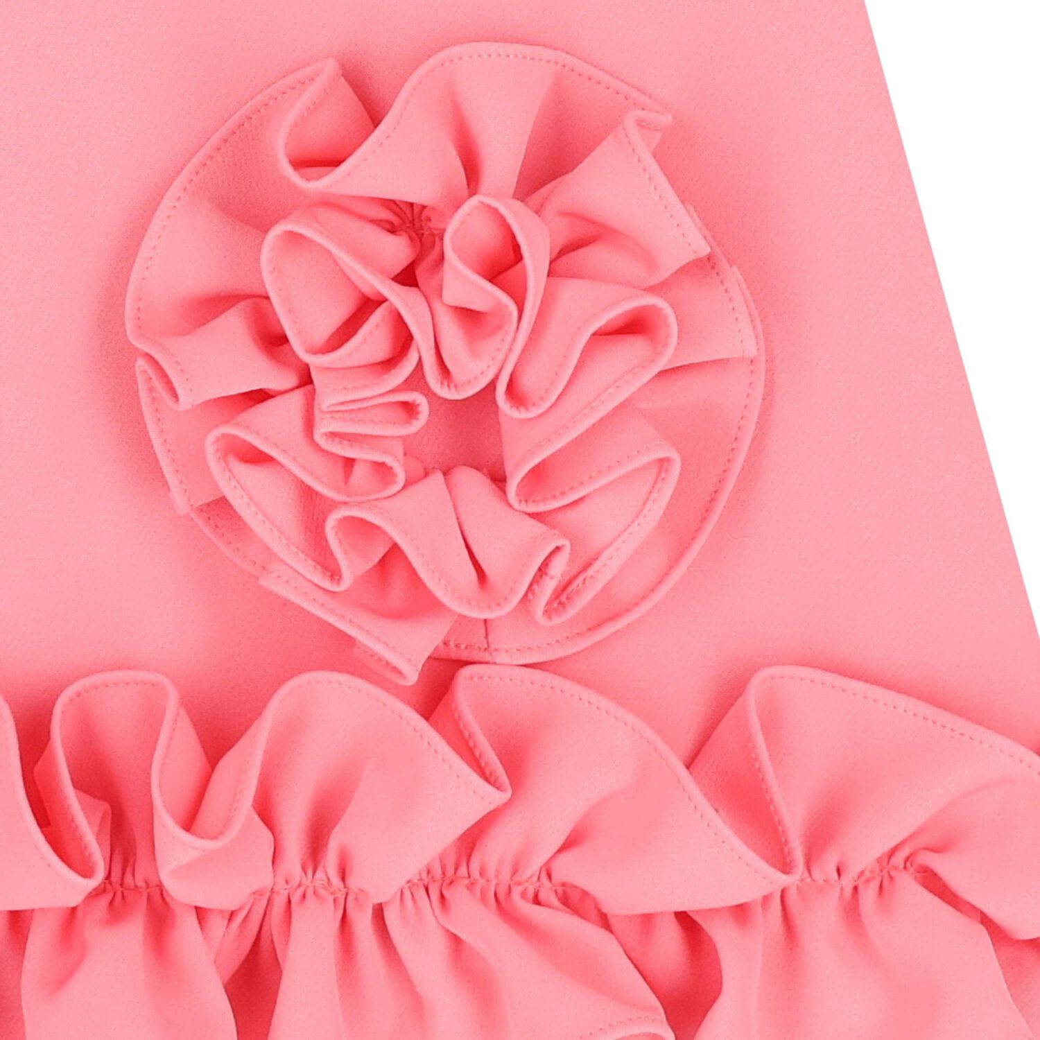 Girls Pink Ruffled Dress, 1, hi-res