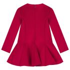 Girls Red Logo Scuba Dress, 2, hi-res