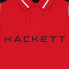 Boys White & Red Logo Polo Shirt, 1, hi-res