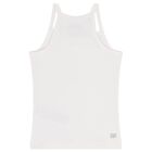 Girls White Logo Sleeveless Top, 1, hi-res