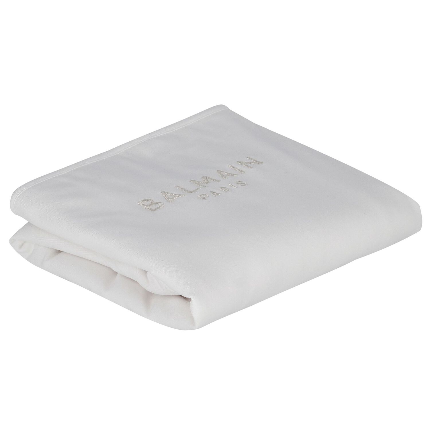 White & Gold Logo Baby Blanket, 1, hi-res