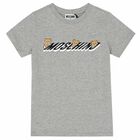 Grey Teddy Logo T-Shirt, 4, hi-res