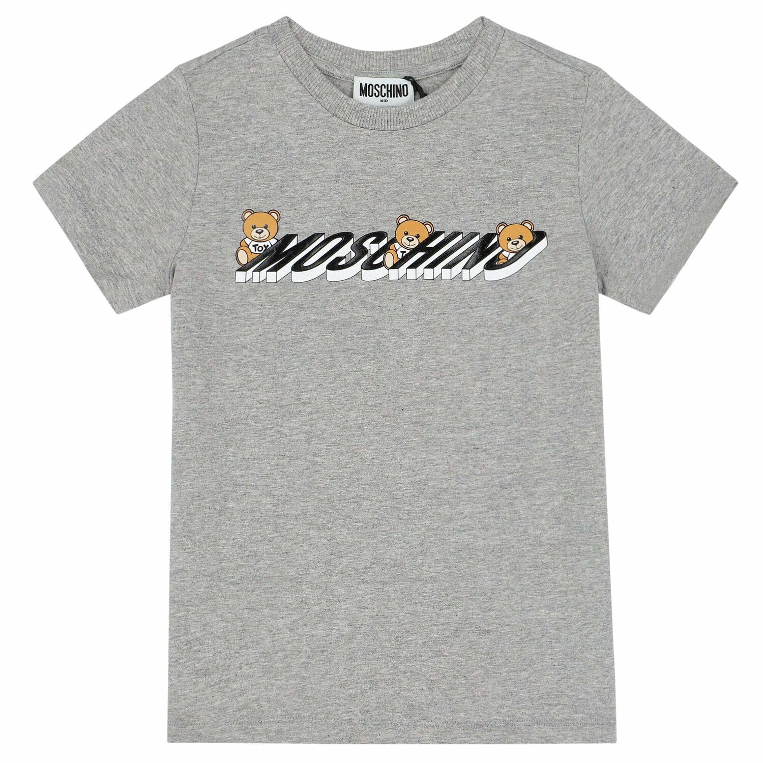 Grey Teddy Logo T-Shirt, 4, hi-res image number null