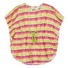 Girls Orange & Green Striped Kaftan, 1, hi-res