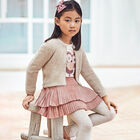 Girls Pink Pleated Skirt, 2, hi-res