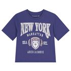 Girls Purple Logo T-Shirt, 2, hi-res