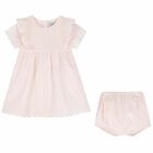 Baby Girls Pink Ruffled Dress Set, 1, hi-res