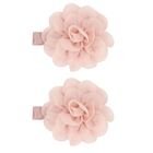Girls Pink Flower Hairclips ( 2-Pack ), 1, hi-res