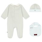 Baby Boys Blue Logo Babygrow Gift Set, 1, hi-res
