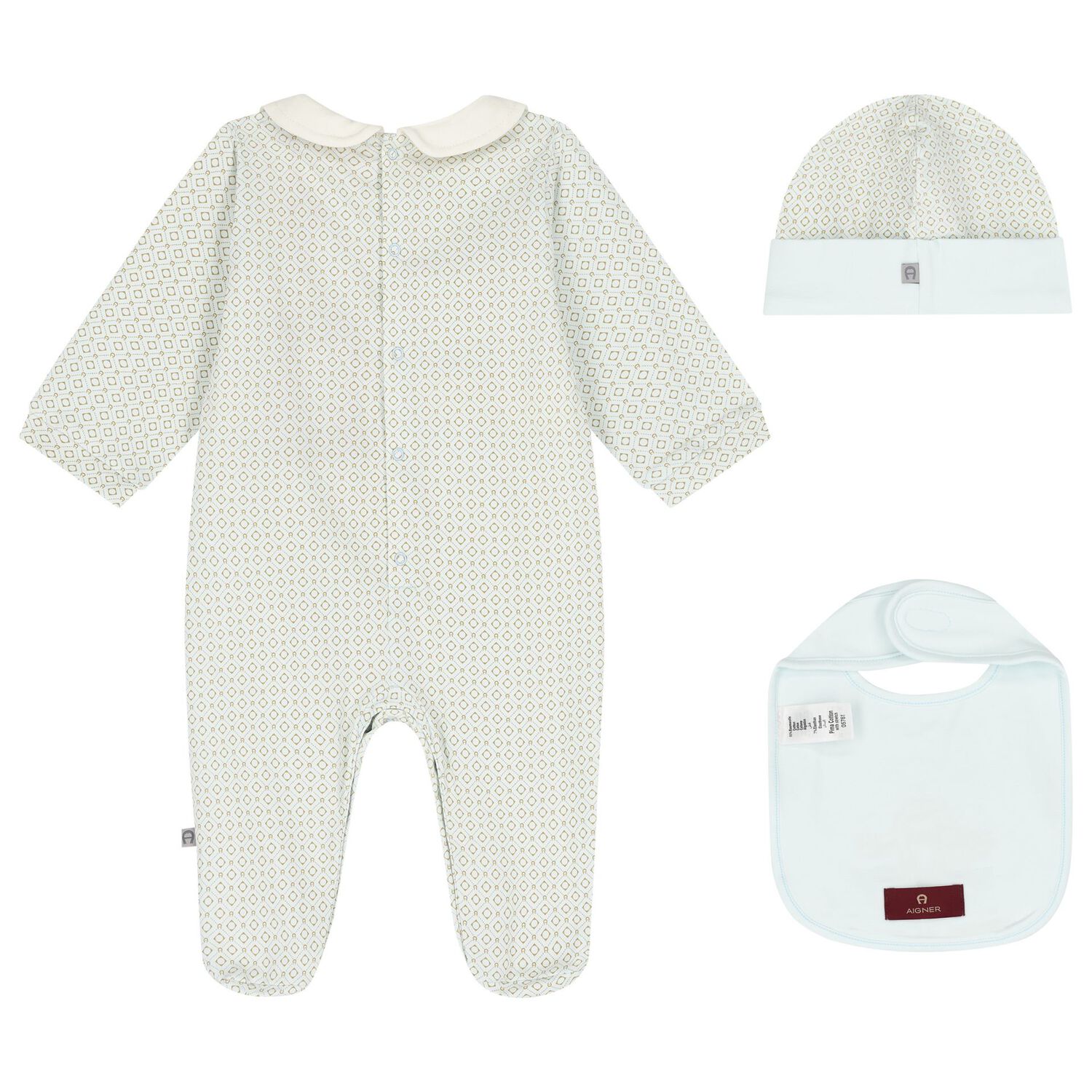 Baby Boys Blue Logo Babygrow Gift Set, 1, hi-res image number null