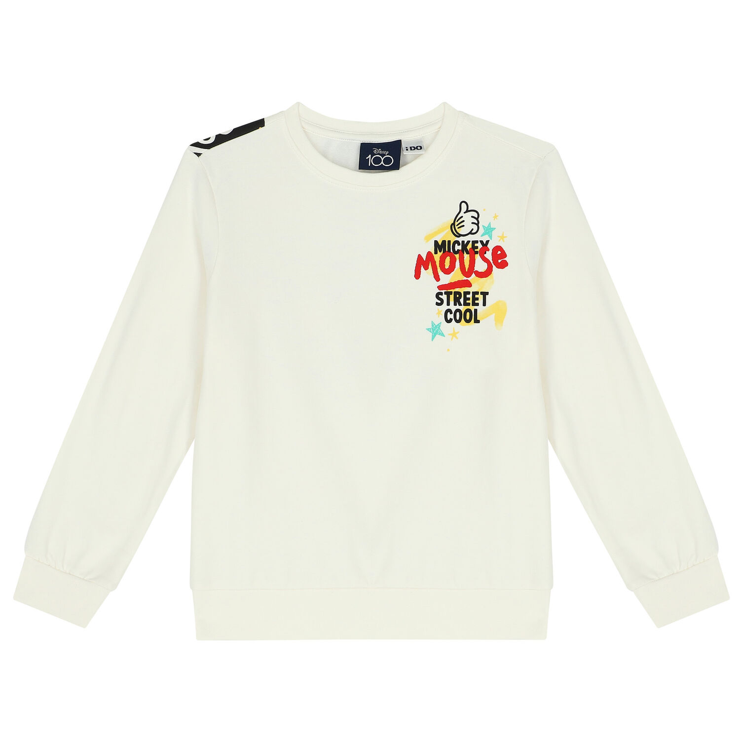 Ivory Mickey Mouse Sweatshirt, 1, hi-res