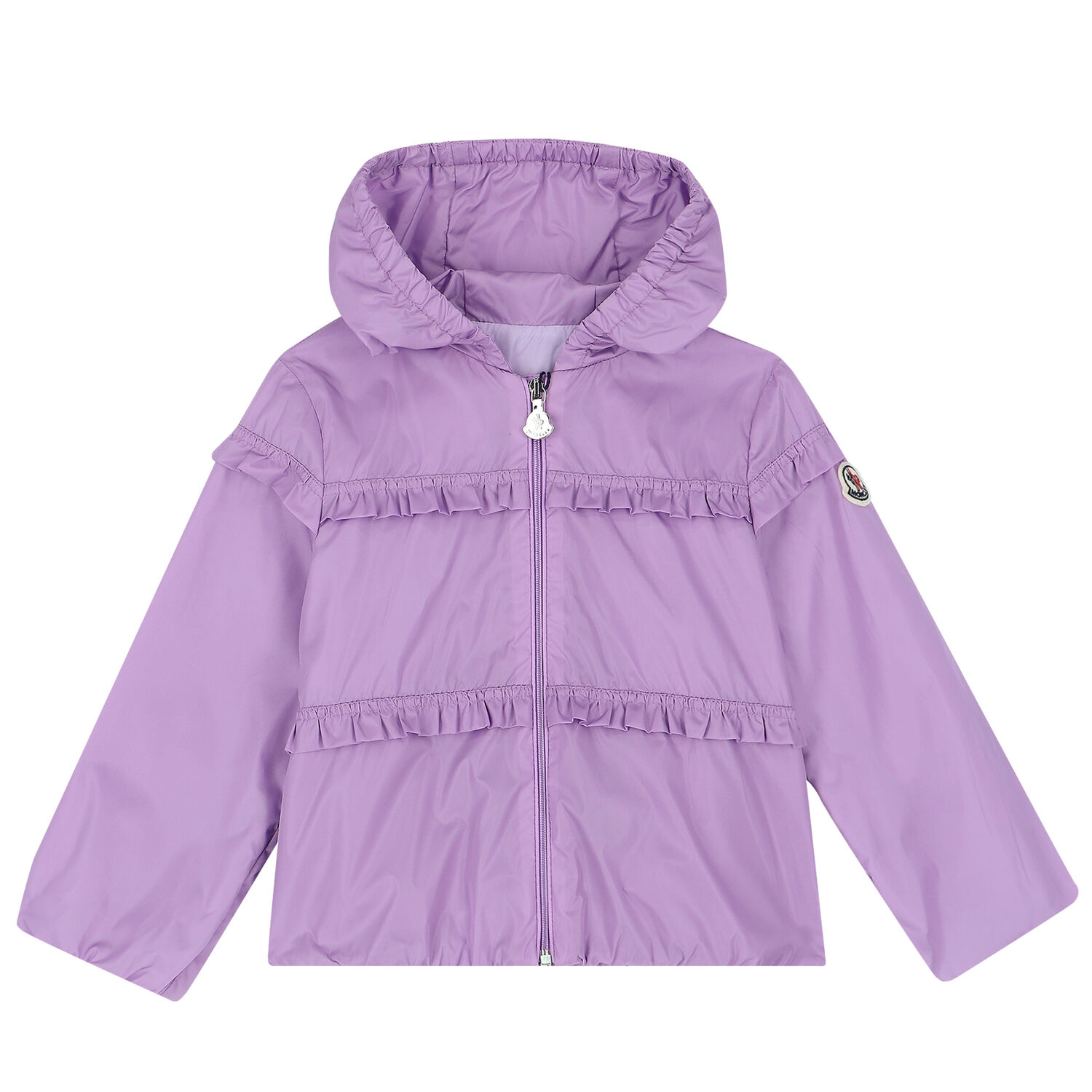 Younger Girls Purple Logo Jacket, 1, hi-res