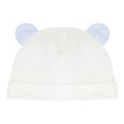 Ivory & Blue Cotton Babygrow Gift Set, 1, hi-res