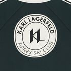 Boys Green Logo Zip Up Top, 1, hi-res