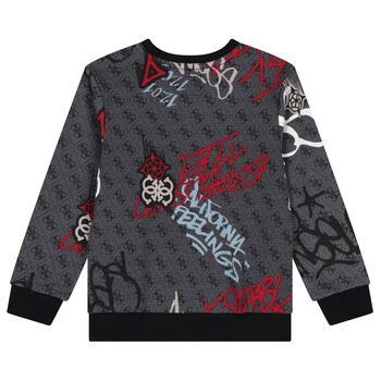 Boys Grey Logo Sweatshirt