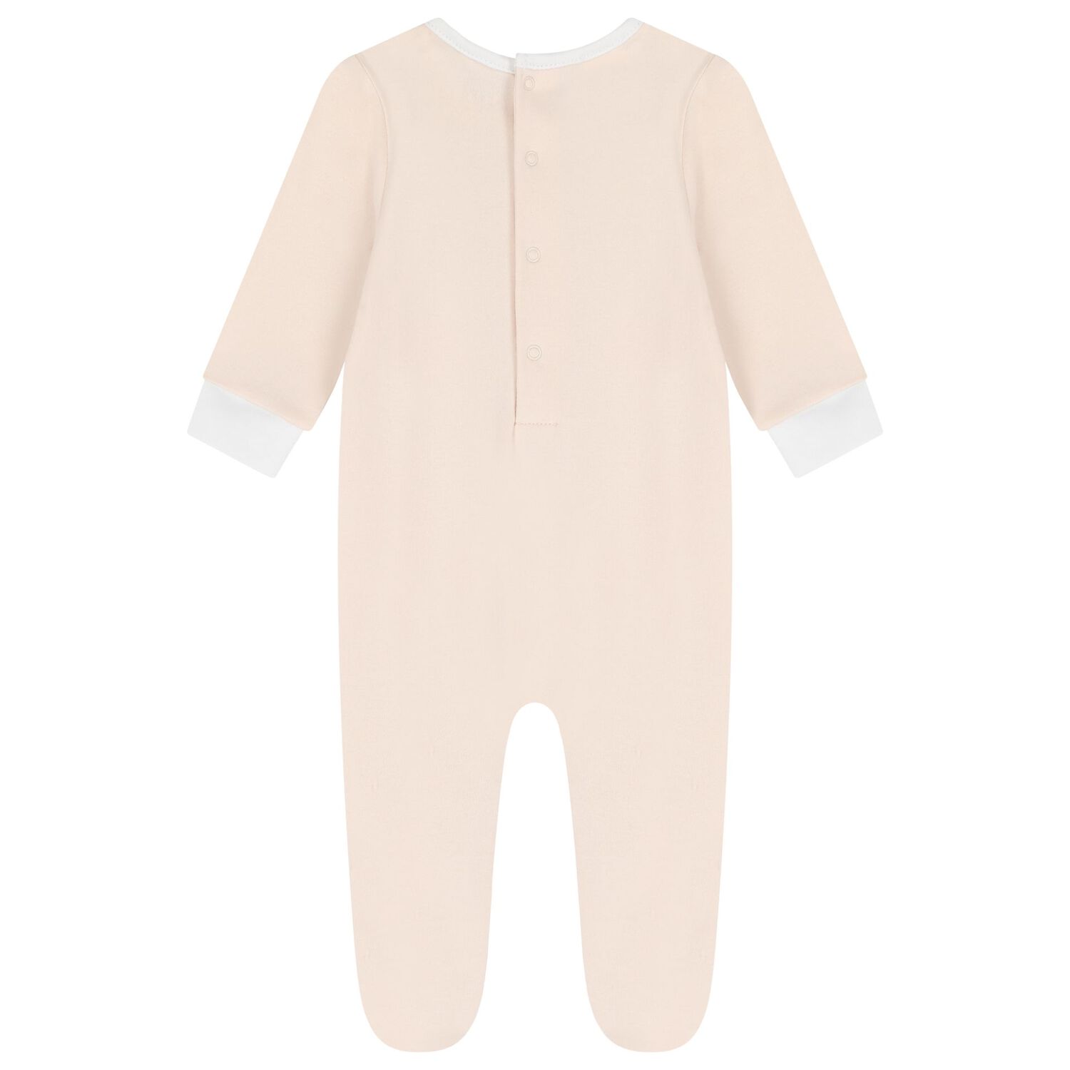 Baby Boys Beige Logo Babygrow, 1, hi-res image number null