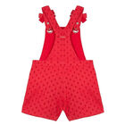 Girls Short Pink Dungarees, 1, hi-res