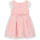Girls Pink Organza Dress, 1, hi-res
