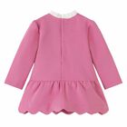 Younger Girls Pink Flower Dress, 1, hi-res