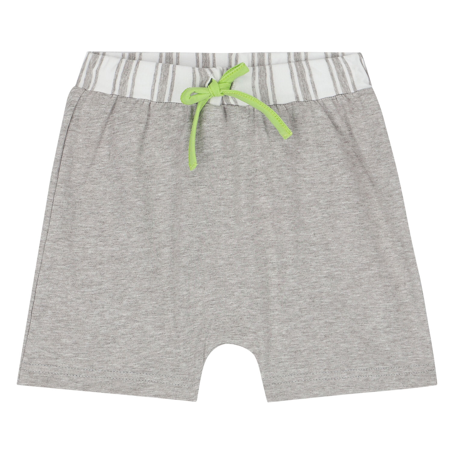 Baby Boys White & Grey Shorts Set, 1, hi-res