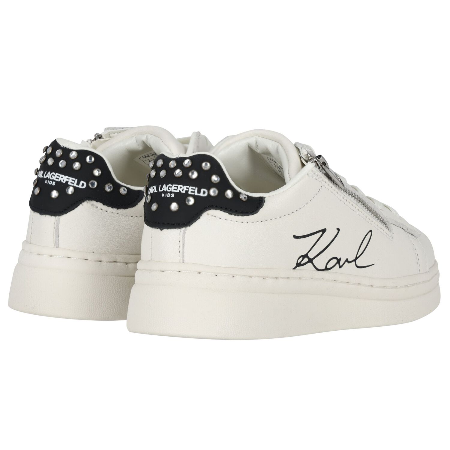 Girls Mini Me Logo Trainers, 1, hi-res