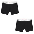 Boys Black Boxer Shorts (2-Pack) , 1, hi-res
